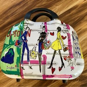 Brighton Jet Setter Hard Shell Cosmetic Travel Case Paris Illustration